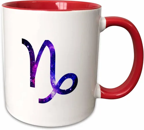 Miniatura 7 de 3dRose Capricorn star sign - goat zodiac glyph astrological horoscope symbol 11oz Two-Tone Black Mug