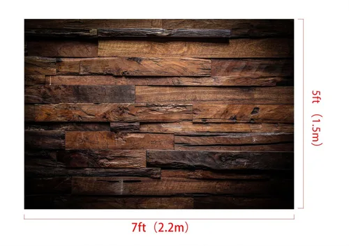 Miniatura 4 de Kate 2.1x1.5m Telón de fondo de madera para fotografía Vintage Marrón Retro Shiplap Foto Fondo de fiesta Rústico para fotografía