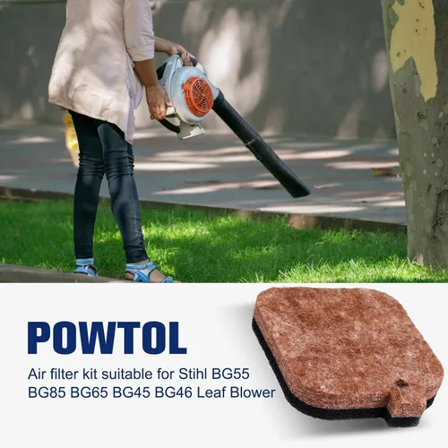 Miniatura 2 de Powtol Kit de afinación de filtro de aire BG85 para S-tihl BG 55 85 BG45 BG55 BG65 SH85 SH55 Soplador de hojas piezas 4229 120 1800 W combustible