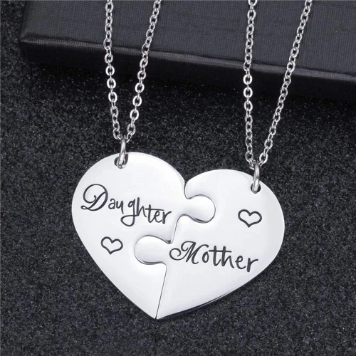Miniatura 4 de iJuqi Collar de regalo para madre e hija, 2 collares para mamá de hija, regalos para mamá, regalos para hija, regalos para Navidad, Día de la Madre