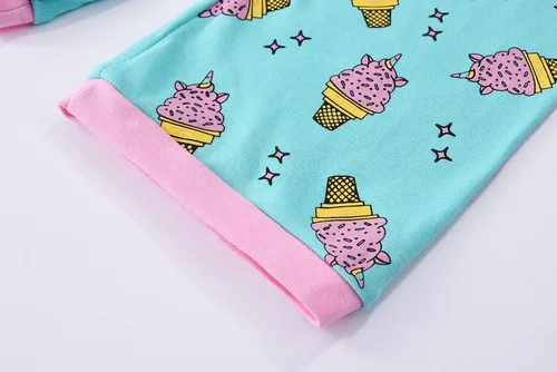 Miniatura 4 de Joyond Summer Pajamas for Girls Cotton Toddler Clothes Kids Short Sleeves Snug-Fit Sleepwear Unicorn Flamingo Pjs Set