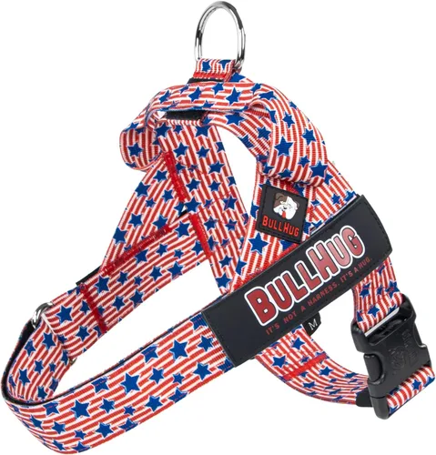 Miniatura 49 de BULLHUG Arnés ajustable para perro, sin tirones, sin estrangulamiento, para bulldogs ingleses, bulldogs franceses, pugs y razas de pecho ancho