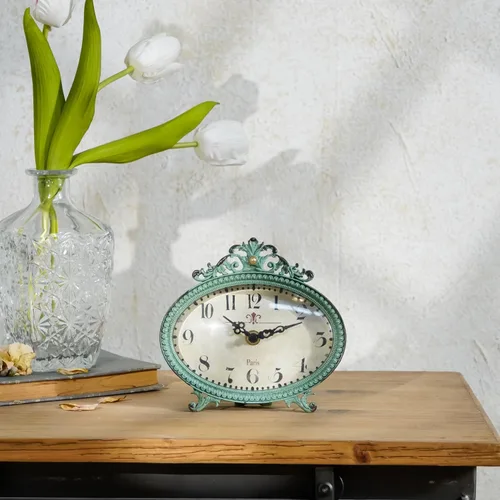 Miniatura 2 de NIKKY HOME Reloj de mesa estilo vintage