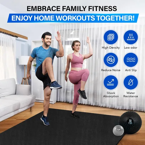 Miniatura 6 de YES4ALL Exercise Mat for Home Gym, Fitness Workout Mats