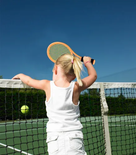 Miniatura 5 de Juego de raqueta de tenis para niños, raqueta de 17 pulgadas con 1 pelota de tenis, 4 volantes de bádminton y 3 pelotas suaves para deportes
