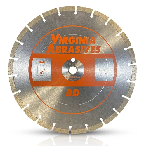 Miniatura 25 de Virginia Abrasives 425-08408 - Hoja de diamante de hormigón de uso general UV de 9 pulgadas - Cortador húmedo y seco para hormigón/asfalto