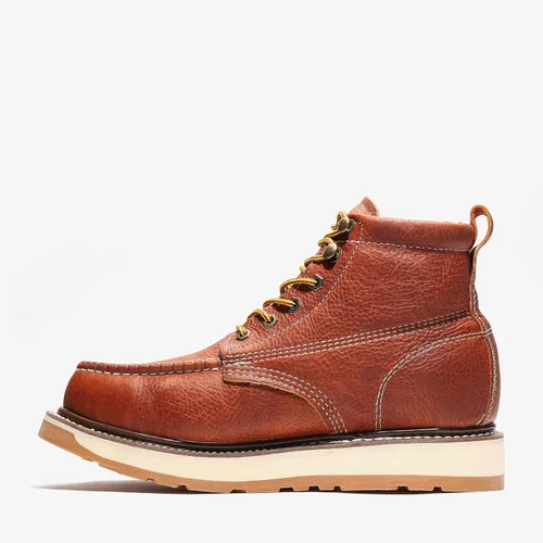 Miniatura 7 de Bonanza Boots FRONTIER DUAL - Botas de trabajo con puntera tipo mocasín de 6 pulgadas, piel de primera calidad, plantilla cómoda y suela de cuña