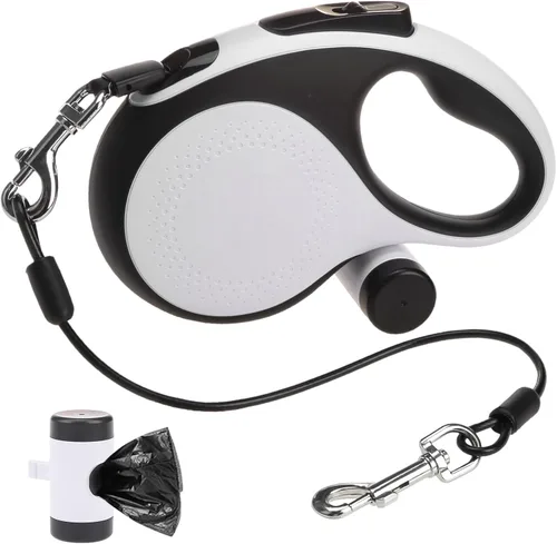 Miniatura 8 de SCENEREAL Correa retráctil para perros pequeños, medianos y grandes de hasta 110 libras, cinta de nailon sin enredos de 26 pies y 360° con cuerda