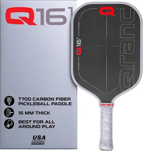 Miniatura 9 de Qranc T700 Pickleball Paddle, Carbon Fiber and Glass Fiber, with PP Honeycomb Core, USA Pickleball (USAPA) Approved