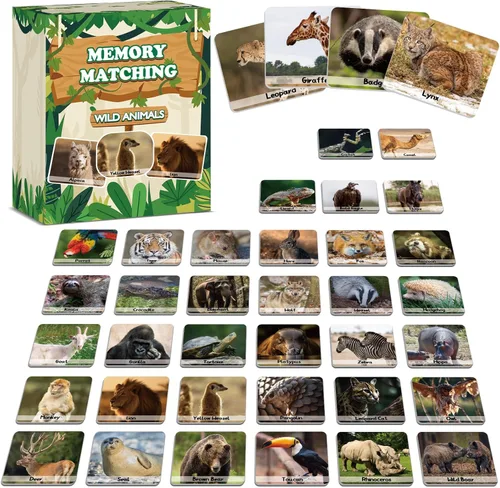 Miniatura 21 de gisgfim 50 pares de banderas de juego de memoria de Estados Unidos de concentración tarjeta de memoria educativas, juegos de geografía, juego