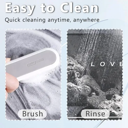 Miniatura 5 de Tapete de baño de goma de secado rápido, absorbente, antideslizante, delgado, de secado instantáneo, tapete mágico de baño para el piso del baño