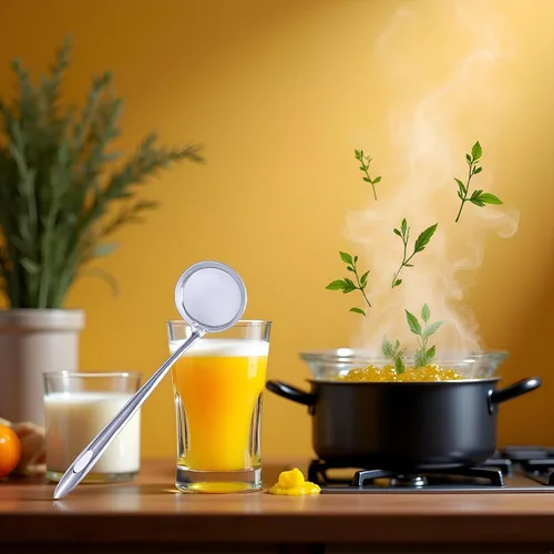 Cuchara de acero inoxidable de 3 pulgadas, colador de alimentos de malla fina, colador de grasa con mango largo para desnatar grasa y espuma, filtro