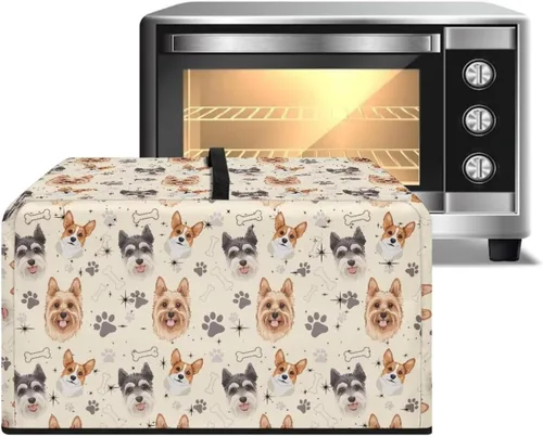 Miniatura 37 de Cubierta de horno de microondas de convección para encimera, tostadora, horno, protector de electrodomésticos para decoración de cocina del hogar