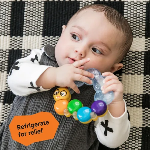 Miniatura 3 de Baby Einstein Teether-Pillar Rattle and Chill - Juguete para dentición, a partir de 3 meses