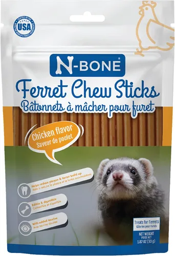 Miniatura 16 de N-Bone Palitos masticables para hurones sabor salmón, bolsa de 1.87 onzas