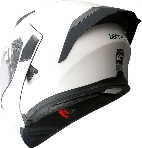 Miniatura 26 de 1Storm Casco modular de cara completa para motocicleta con doble visera abatible y protector solar: HB89 Flecha Azul