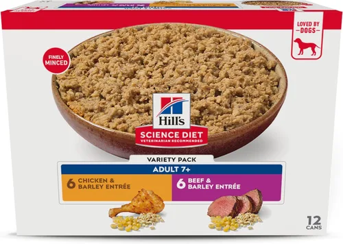 Miniatura 16 de Hill's Science Diet Adult 7+ - Alimento húmedo para perros, pavo y cebada, latas de 13 onzas, paquete de 12