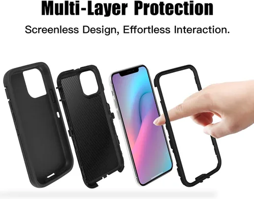Miniatura 5 de AICase, compatible con iPhone 12/12 Pro/12 Pro Max/11 Pro/11 Pro Max iPhone 11 Pro Max (negro)