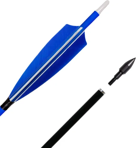 Miniatura 4 de 31Inch Carbon Arrows, Targeting Practice Hunting Arrow, Turkey Feather Fletching Arrow, with Removable Tips and nocks for Recurve & Compound Bow