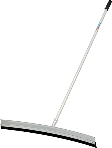 Unger Kit profesional AquaDozer Max, espátula curvada de superficie lisa de 36 pulgadas y poste de doble extremo de 48 pulgadas, limpiador de hoja