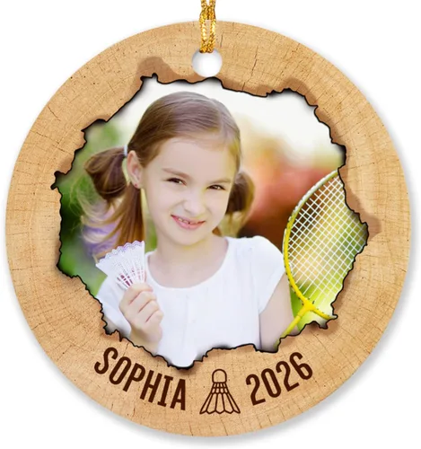 Miniatura 9 de Adorno de Navidad con foto de béisbol para niños y niñas, adorno personalizado con imagen de jugador de béisbol, árbol de Navidad, adorno de béisbol