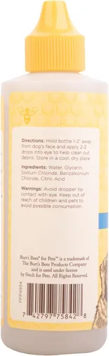 Miniatura 7 de BURT'S BEES FOR PETS Jabón de ojos para perros con solución salina, limpiador suave de ojos para perros y cachorros, enjuague de manchas de lágrimas