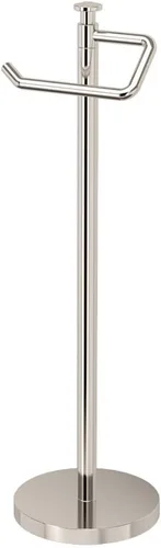 Miniatura 11 de Gatco 1435SN - Soporte independiente para papel higiénico, 23.68 pulgadas de alto, soporte para rollo de papel higiénico de níquel satinado con base