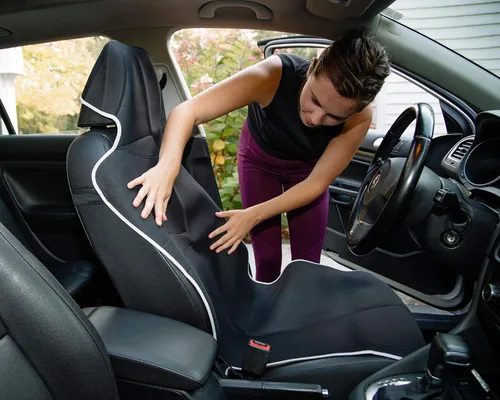Miniatura 8 de Ajuste Universal, Funda para asiento de coche con visualización parabrisas, gratuita impermeable, mejor neopreno antideslizante Automóvil Asientos