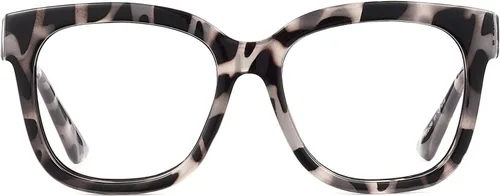 Miniatura 11 de JIM HALO Gafas de luz azul extragrandes para mujer, gafas de luz azul con montura cuadrada y gruesa para computadora, reducen la fatiga ocular