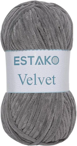 Miniatura 31 de Estako Manta de felpilla de terciopelo amigurumi para tejer y tejer, súper voluminosa, 3.53 oz (132 yardas) (1710 - naranja)