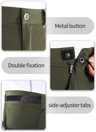 Miniatura 4 de BERGRISAR Pantalones cortos de ciclismo para hombre, corte holgado, con 6 bolsillos