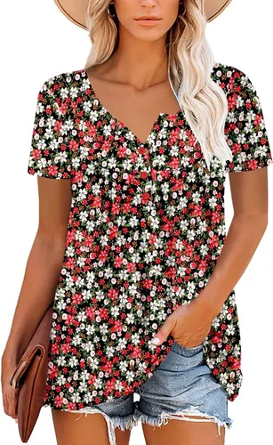 Miniatura 2 de ROSELINLIN - Camisas de manga corta para mujer, ajuste holgado, tops de verano para leggings
