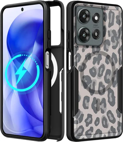 Miniatura 32 de Funda para Moto G 5G 2024 – Compatible con MagSafe para mujeres y niñas, bonita funda protectora magnética para teléfono, diseño femenino Kawaii