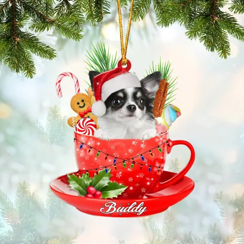 Miniatura 72 de Alaskan Malamute - Adorno acrílico personalizado para perro en taza, adorno de Navidad personalizado para perro 2023, decoración de árbol