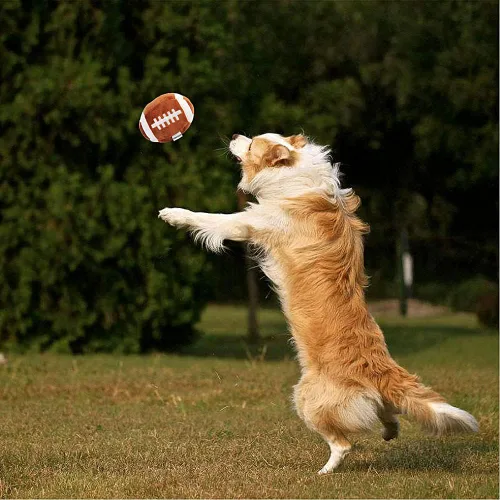 Miniatura 4 de Paquete de 3 pelotas interactivas para perros pequeños y medianos, pelotas de fútbol, fútbol y tenis para perros, rellenas de juguetes esponjosos