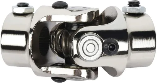 Miniatura 3 de cciyu Juntas de dirección cromadas 11/16-36 Spline X 3/4 DD U-Joint Eje 3.268 in Cromado
