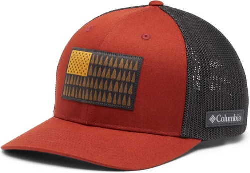 Miniatura 144 de Columbia - Gorra de malla con bandera con árboles unisex para adultos, corona alta