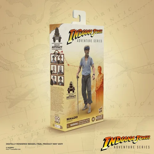 Miniatura 8 de Indiana Jones and The Dial of Destiny Adventure Series - Figura de acción Renaldo, figuras de acción de 6 pulgadas, juguetes para niños a partir