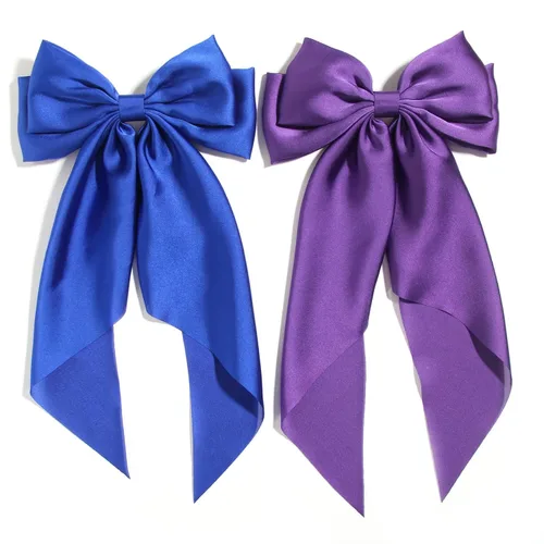 Miniatura 15 de SUSULU Pinzas para el cabello con lazo de cinta negra con cola larga, horquillas para fiestas y accesorios para mujeres y niñas, 2