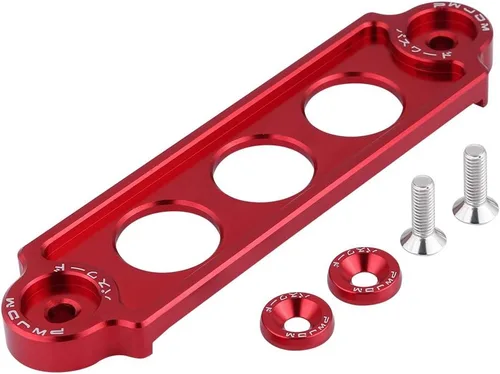 Miniatura 9 de Fydun Soporte de amarre de batería, batería de carreras de coches, soporte de sujeción de bloqueo anodizado para Honda Civic/CRX 1988-2000 (negro)