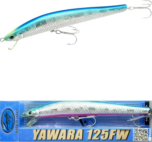 Miniatura 15 de LUCKY CRAFT FlashMinnow 125 YAWARA, señuelos de pesca de agua salada, accesorios y equipo de pesca de surf Jerkbait, señuelos de pesca de fletán