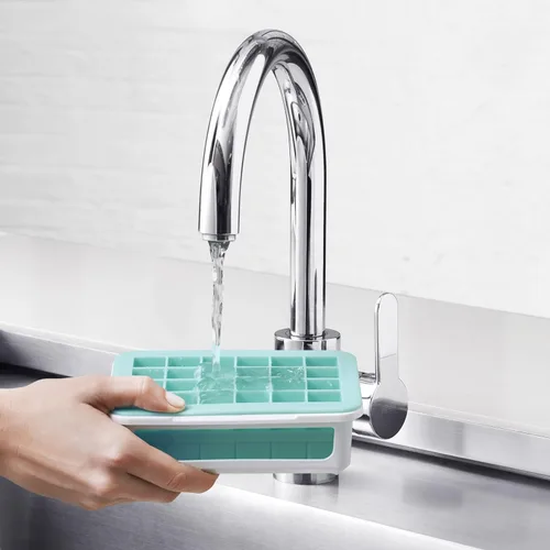 Miniatura 3 de OXO charola de silicona para hielo, Cubos pequeños , Azul claro