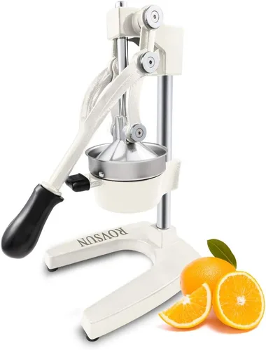 Miniatura 9 de Rovsun - Exprimidor de cítricos manual para uso comercial, para exprimir jugo de frutas, cítricos, naranja, limón y granada, Negro