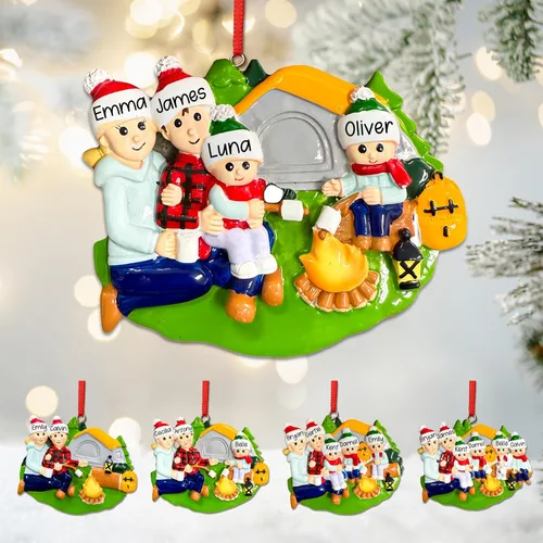Miniatura 19 de Adorno personalizado para la primera Navidad del bebé 2025, adorno de poliresina para la primera Navidad del bebé para decoración del árbol