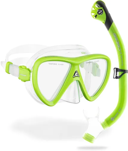 Miniatura 14 de Cressi Kit de snorkel para adultos, máscara y snorkel seco - Equipo de calidad para descubrir el mundo submarino - Ikarus & Orion Dry: Diseñado