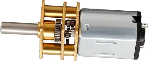 Miniatura 2 de Motor de engranaje de rueda de engranajes de CC en miniatura de 12 V 600 RPM con motor de caja de cambios de metal completo eje GA12-N20