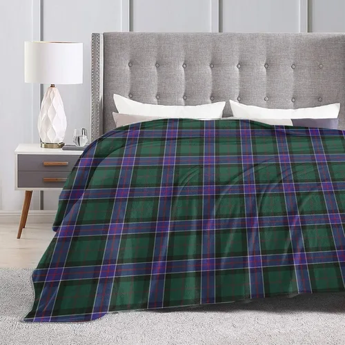 Miniatura 4 de Manta de franela Scottish Clan Sinclair Modern Tartan Ultra suave, ligera y versátil para cama, sofá y decoración del hogar, ideal para hombres