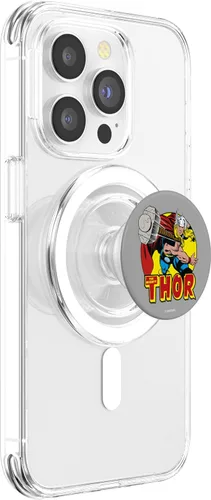 Miniatura 3 de Marvel Mighty Thor Mjolnir Hammer - Manta vintage PopSockets MagSafe PopGrip para iPhone