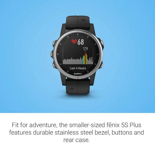 Miniatura 3 de Garmin fēnix 5 Plus, reloj inteligente con GPS multideporte premium, cuenta con mapas topográficos de color, monitoreo de frecuencia cardíaca