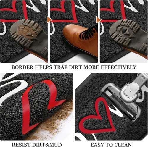 Miniatura 6 de Alfombra de Puerta, Alfombra de Bienvenida de Bajo Perfil, Alfombra de Piso Delantera para Interiores y Exteriores, Alfombra Antideslizante